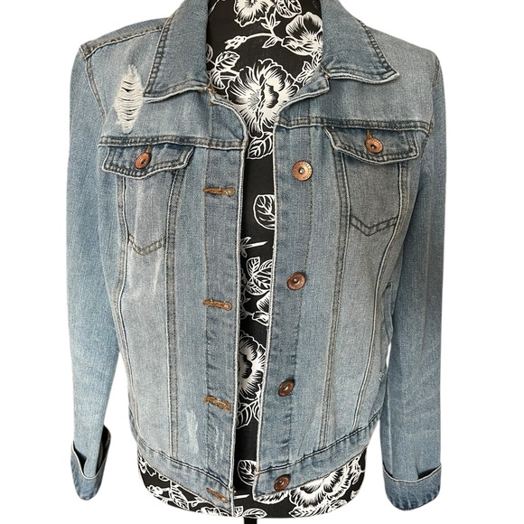 Ci Sono Light Blue Jean Jacket - Picture 8 of 10